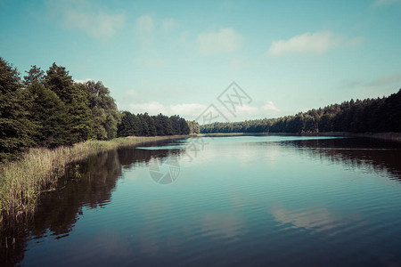 波兰马苏里亚湖地区的Wydmiskie高清图片