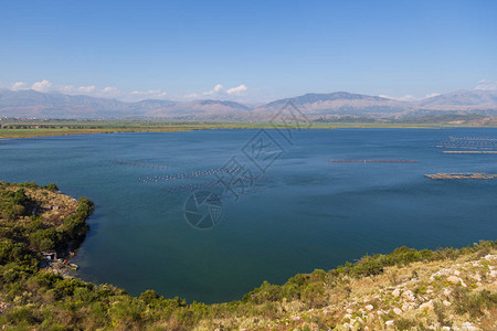 查看阿尔巴尼亚布特林湖浅水区贝的养殖和采集设备图片