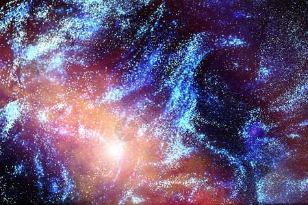 星云和恒星在遥远的星系中的宇图片