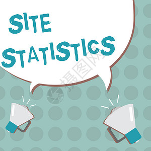 显示站点统计信息的概念手写对特定网站访问者行为的商业图片