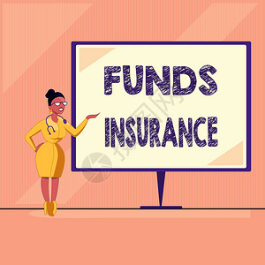 文字书写文本资金保险集体投资形式的商业概念提背景图片