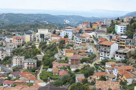 山镇克鲁贾和阿尔巴尼亚周边的概况以图片