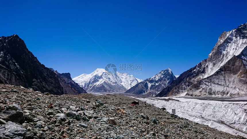 K2和巴基斯坦卡拉科鲁姆山Concor图片