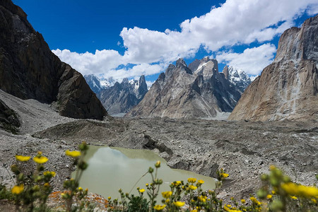 乌尔杜卡斯卡拉科姆山脉K2基地营巴背景