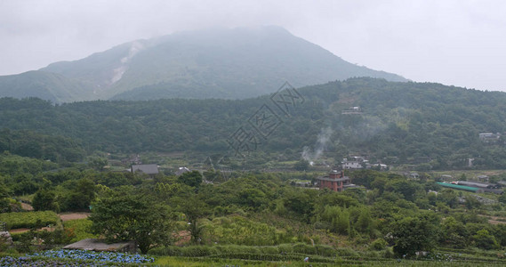 台北阳明山的景背景图片