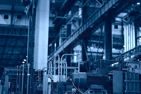 冶金生产制造场所工厂车间高炉重工业背景图片
