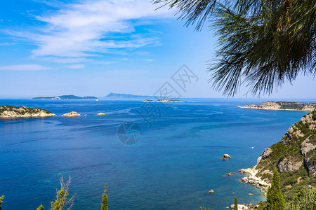希腊科孚岛波多蒂莫尼海图片