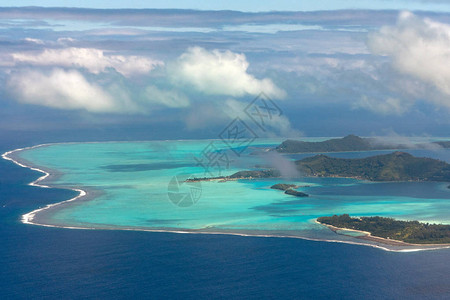 波拉岛法属波利尼西亚空中飞机图片