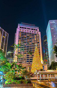 香港中区的圣诞树图片