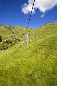 夏季从升降椅阿尔卑斯山地块沃州和瓦莱州瑞士阿尔卑斯山瑞士观图片