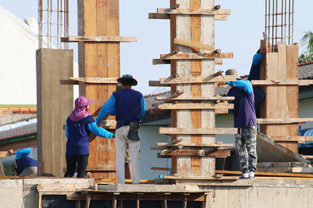 建筑工地和建筑工人区图片