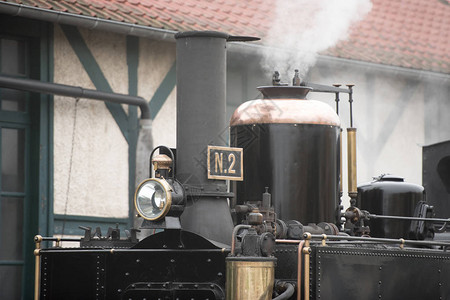 法国索姆湾的火车蒸汽图片