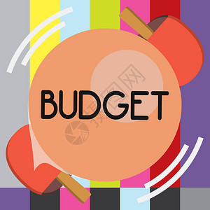 文字书写文本预算用于在设定的时间段内确定收入和支出的估图片