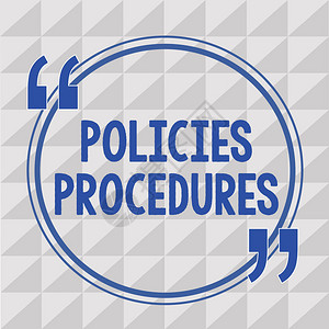 显示政策程序概念摄影响主要决定和行动规则准的文本符号AC549图片