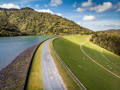 新西兰水库大坝图片
