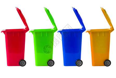 垃圾桶混合颜色图片