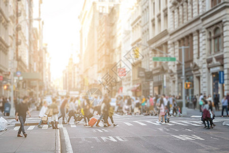 在纽约市曼哈顿的SoHo街上图片