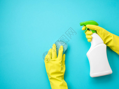 洗涤剂和清洁配件的颜色明亮图片
