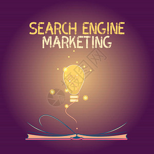 显示搜索引擎营销的概念手写商务照片文字可提高网站在搜索结果页图片