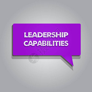 手写文字书写领导能力概念意味着一组绩效期图片