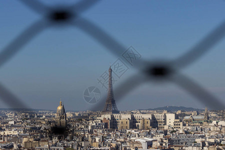 巴黎城市和巴黎CathdraleNotreD图片