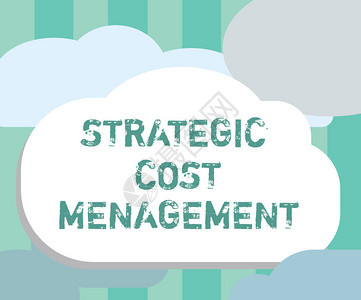 文字写作文本战略成本管理将决策与费用预算相结图片