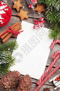 圣诞贺卡装饰品和雪卷木您按xma愿望图片