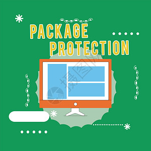 概念手写显示软件包保护商业照片文字包装和防护物品以避免损坏的标签盒图片