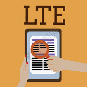 文字书写文本Lte4G移动通信标准的商业概念提高图片