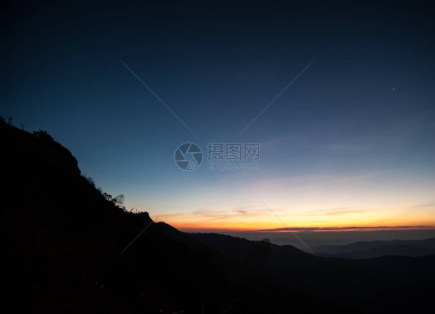 美丽的景色日落自然夕阳山图片