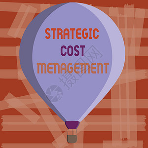显示战略成本管理的书面说明展示决策与费用预算相结图片
