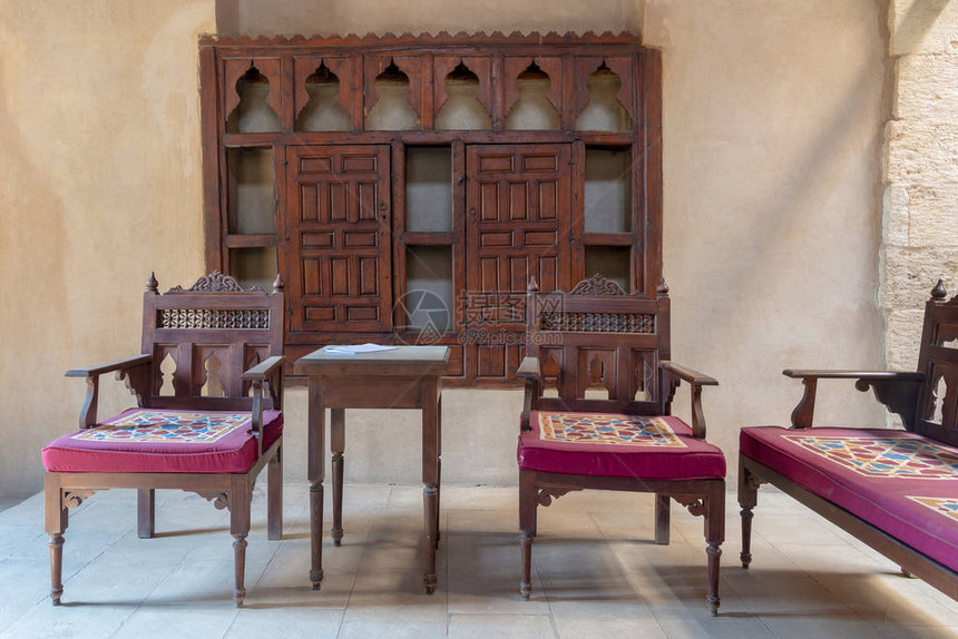 位于埃及开罗DarbElLabbana区的奥斯曼时代历史悠久的埃及建筑之家VIP休息室图片