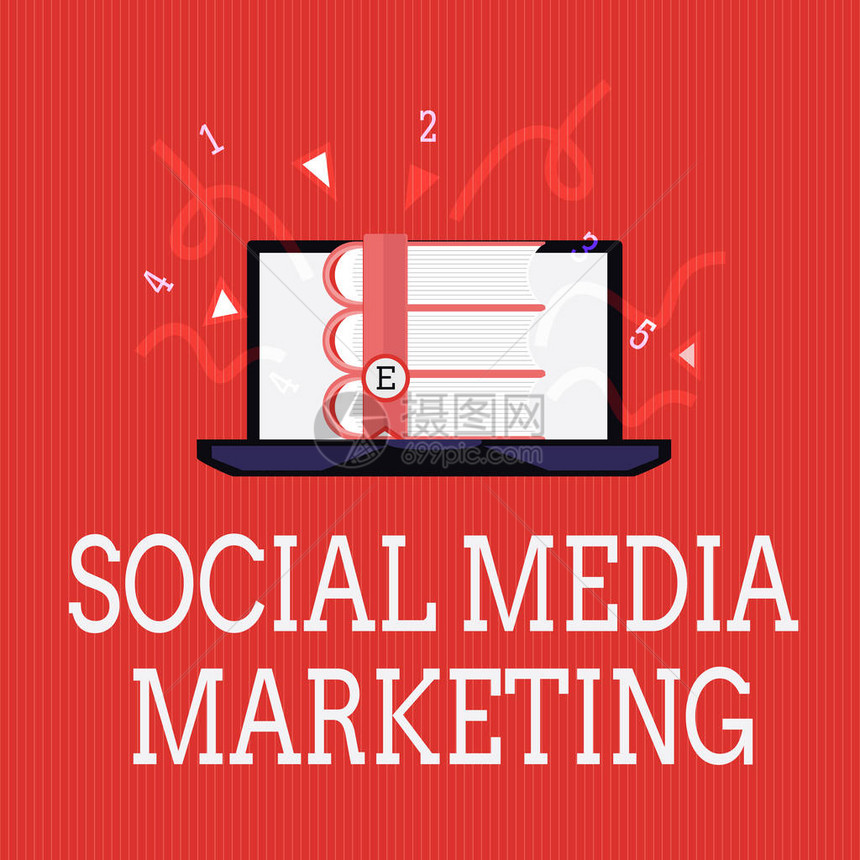 展示社会媒体营销商业图片展示网站和网络的使用情况图片