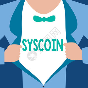 SyscoinCrypto货币组合数字货币的商机概念图片