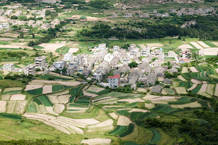 在福建省福州平坦岛俯瞰图片