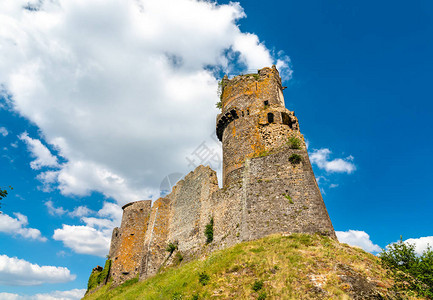 法国PuydeDome省中世纪城堡Tournoe图片