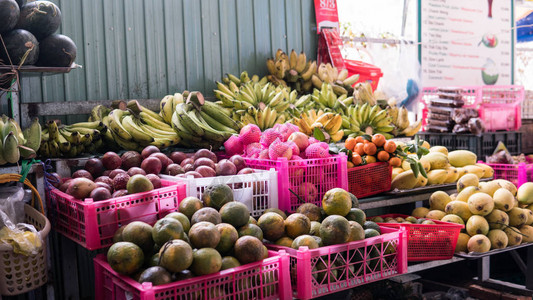 亚洲水果市场热带水果图片