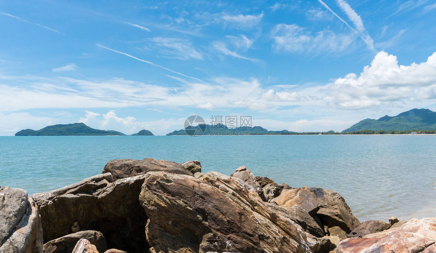 泰国PrachuapKhiriKhan的海滩景色或风景图片