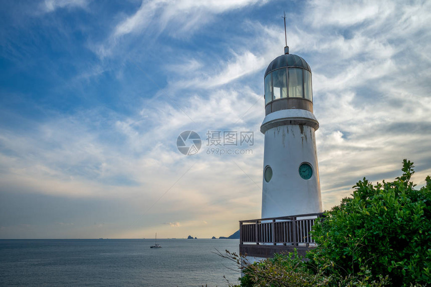 釜山海云台冬柏岛灯塔图片