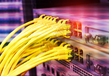 计算机网络连接因特网开关的电信以太网电缆技术c图片