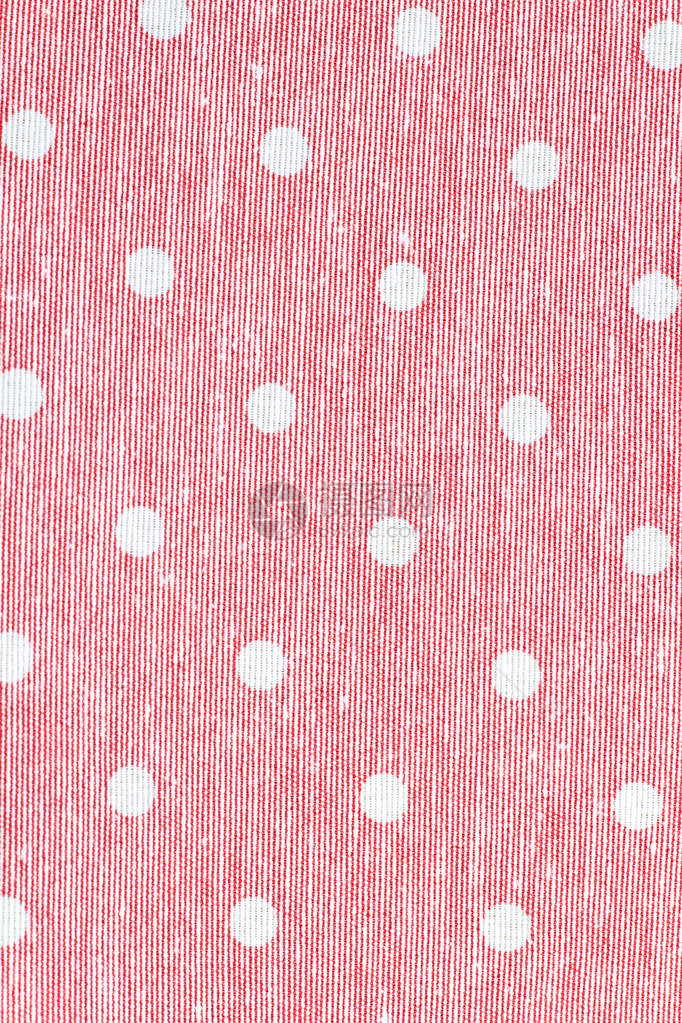 Polka点的粉色布料圆形织物纹理天然图片