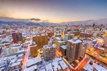 札幌日本冬季天线从图片