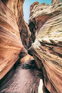 美国的Antelope峡谷岩石美景图片