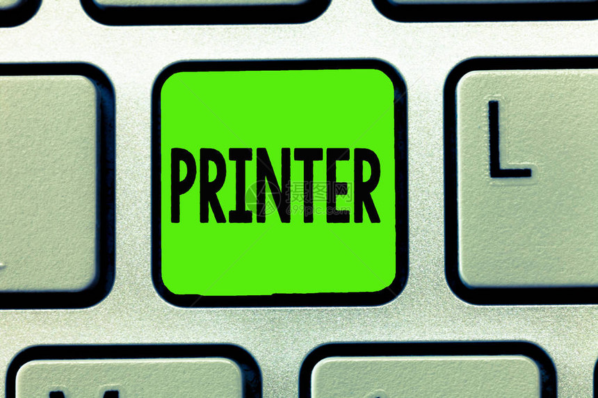 显示打印机的书写笔记商业照片展示设备用于打印在计算机办公设备图片