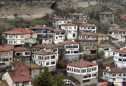 土耳其传统土耳其奥托曼建筑房屋和土耳其萨夫兰博图片