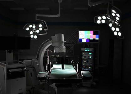 现代手术室现代手术室内麻醉机设备和医疗器械的现代手图片