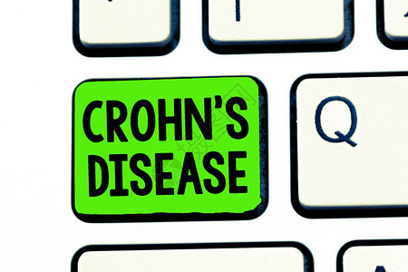 Crohns是疾病商业照片文字胃肠道炎症的书写概念手写图片