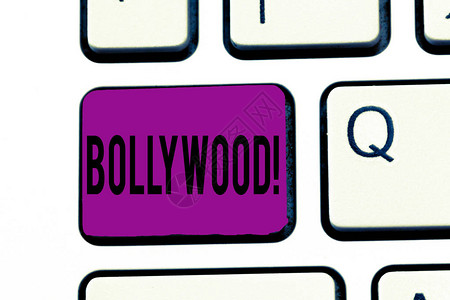 显示宝莱坞的概念手写商业照片文本印度流行电影行业图片