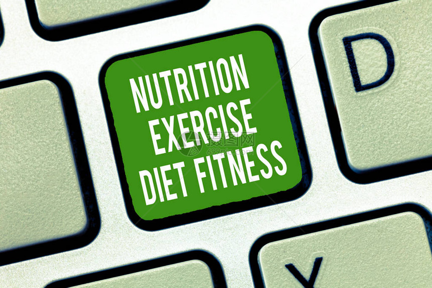 显示营养运动饮食健身的文字符号概念照片健康生活图片