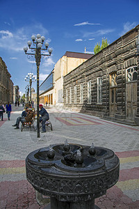 石浆普拉克是亚美尼亚常见的公共饮水喷泉图片
